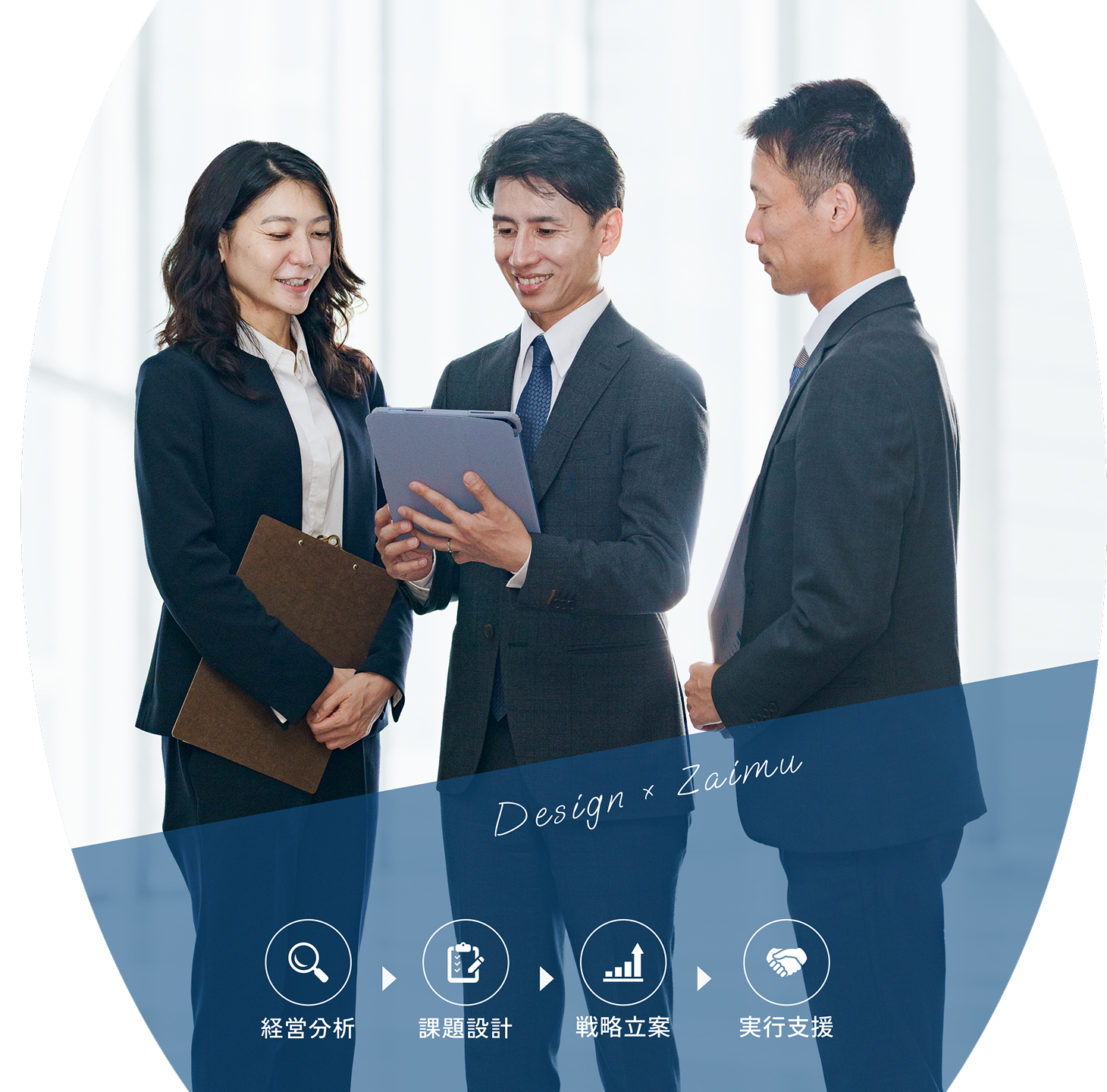 合同会社デザイムの中小企業診断士が経営課題を確認する様子
