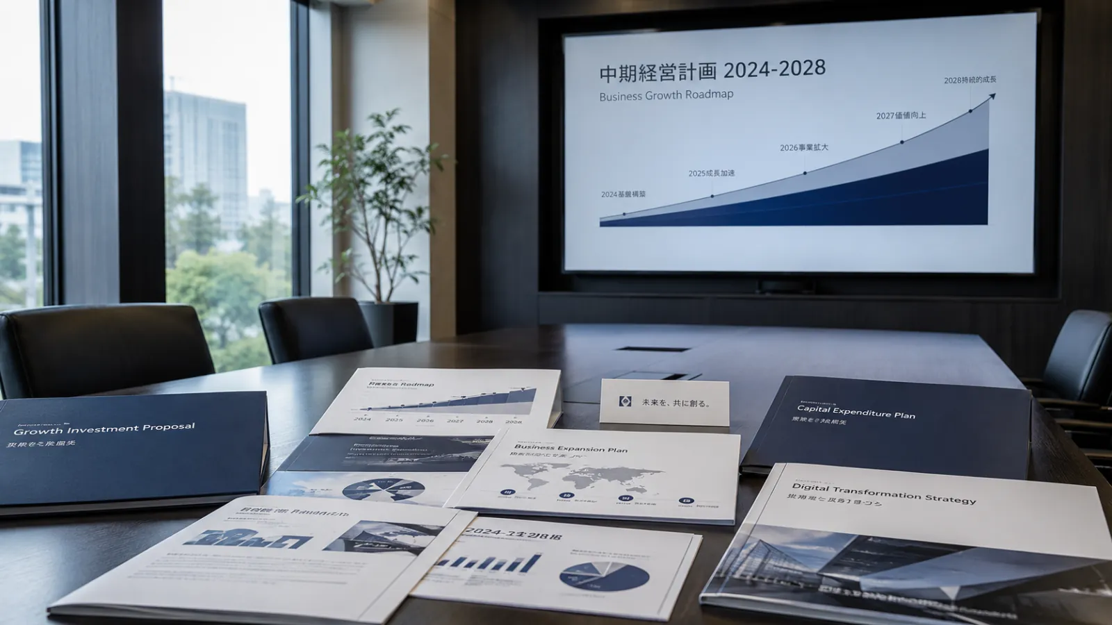 中期経営計画と財務計画の資料